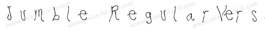 Jumble RegularVersio字体转换